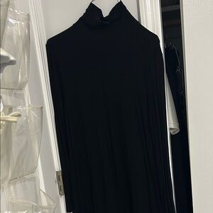 Dress blank size S knee length Black Turtleneck Dress